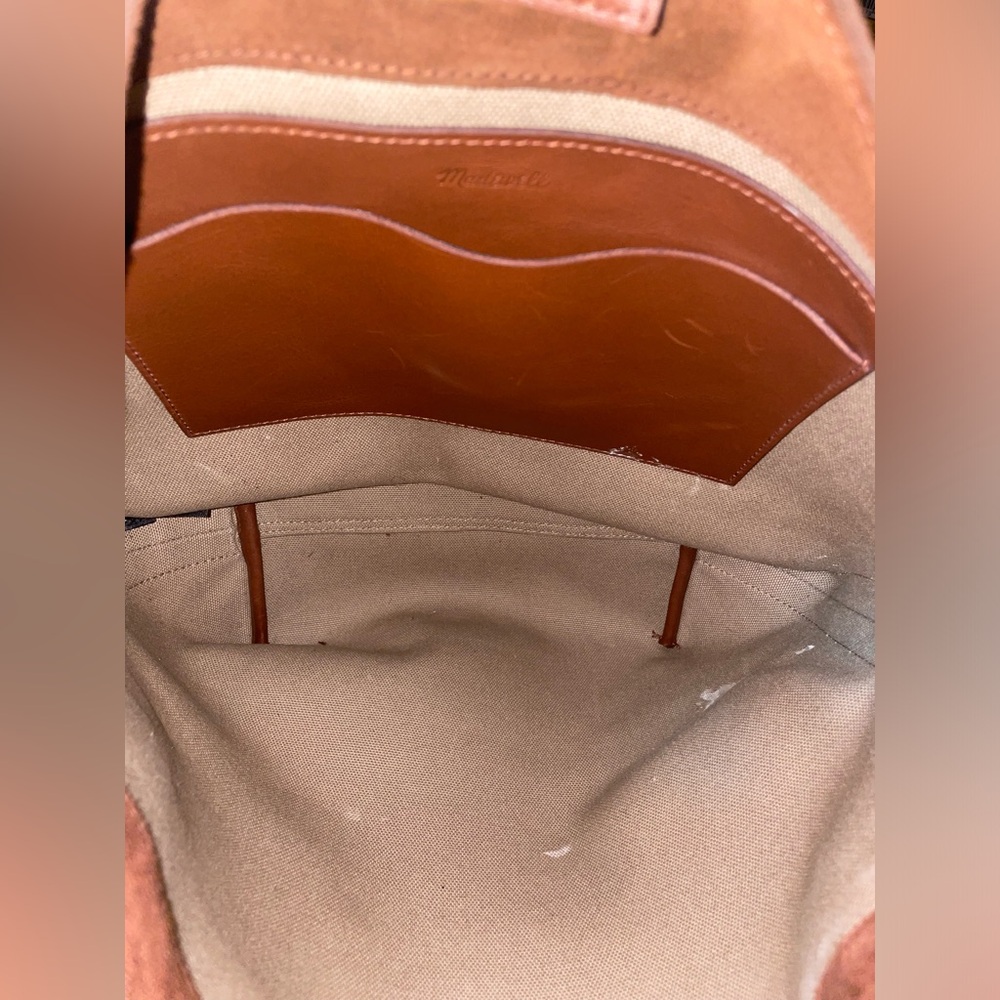 Madewell Brown Suede Studded Shoulder Bag - Picture 10 of 10